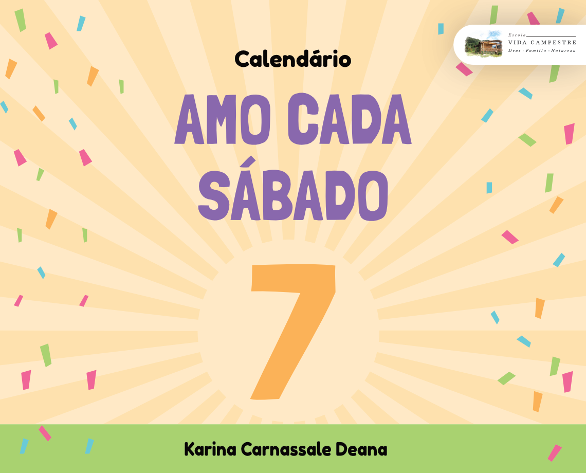 Calendário “Amo cada sábado”